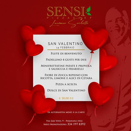 San valentino pizzeria sensi - 14 febbraio 2024